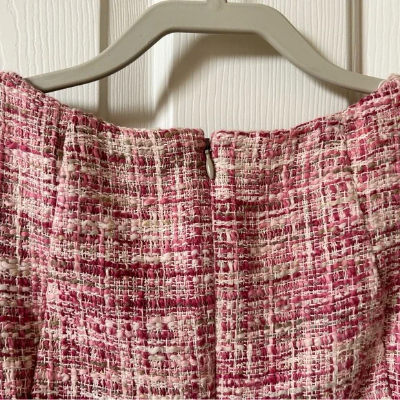 Talbots 8P Classic Vintage Pink Tweed Dress - Picture 5 of 6